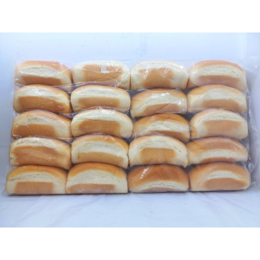 Bernardi Roti Hotdog Mini Isi 20pcs / Plain Rolls / Hot Dog