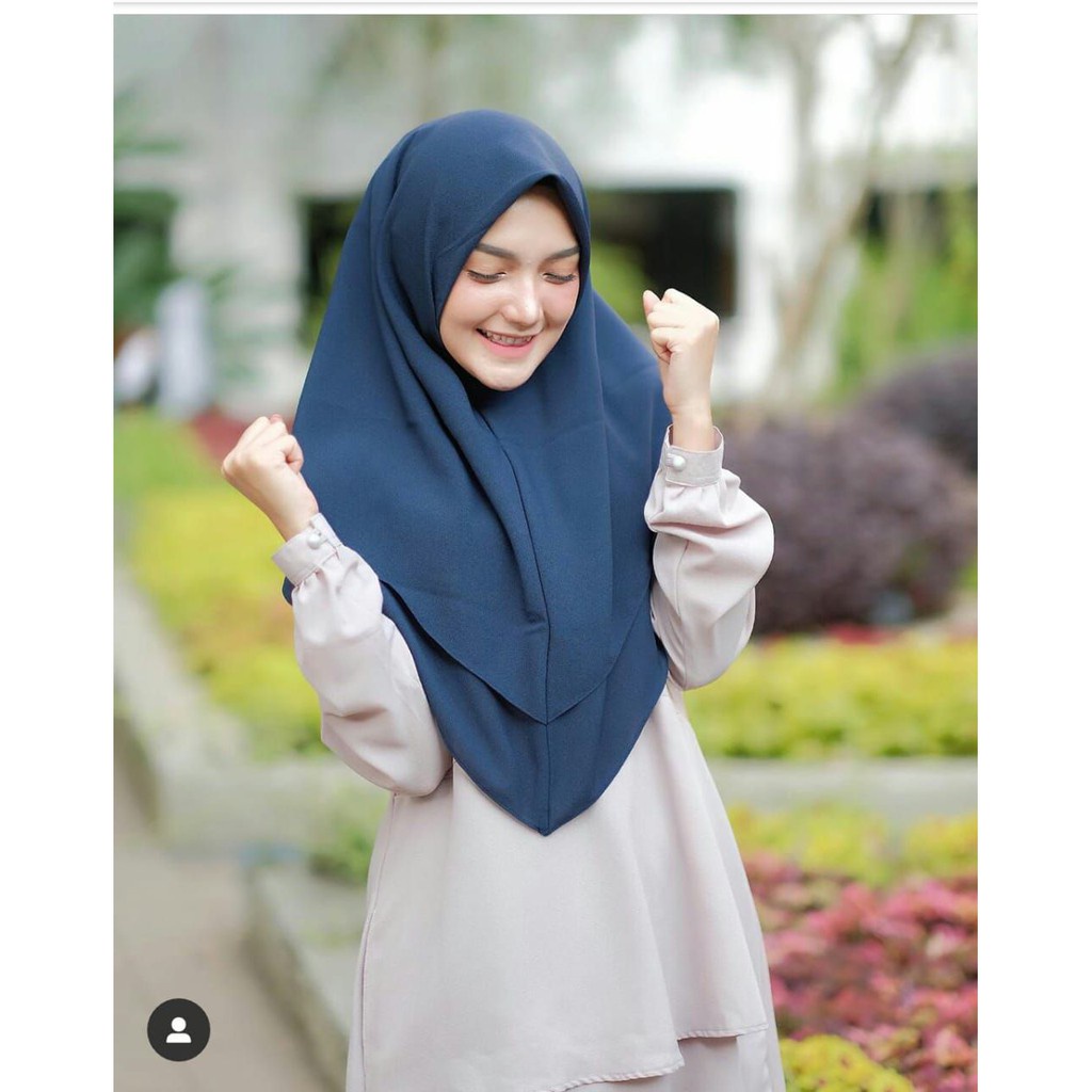 (PROMO) KHIMAR KAYLA 2 LAYER / HIJAB KERUDUNG JILBAB INSTANT INSTAN