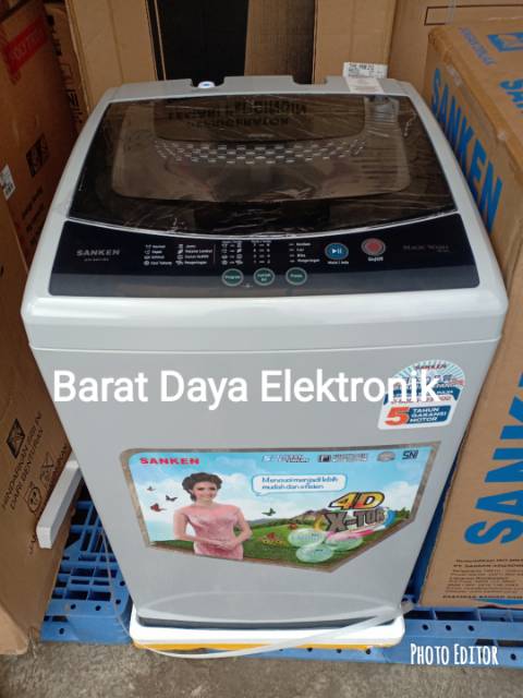 Sanken AW-S831BK Mesin Cuci Otomatis [Top Loading/7 kg]