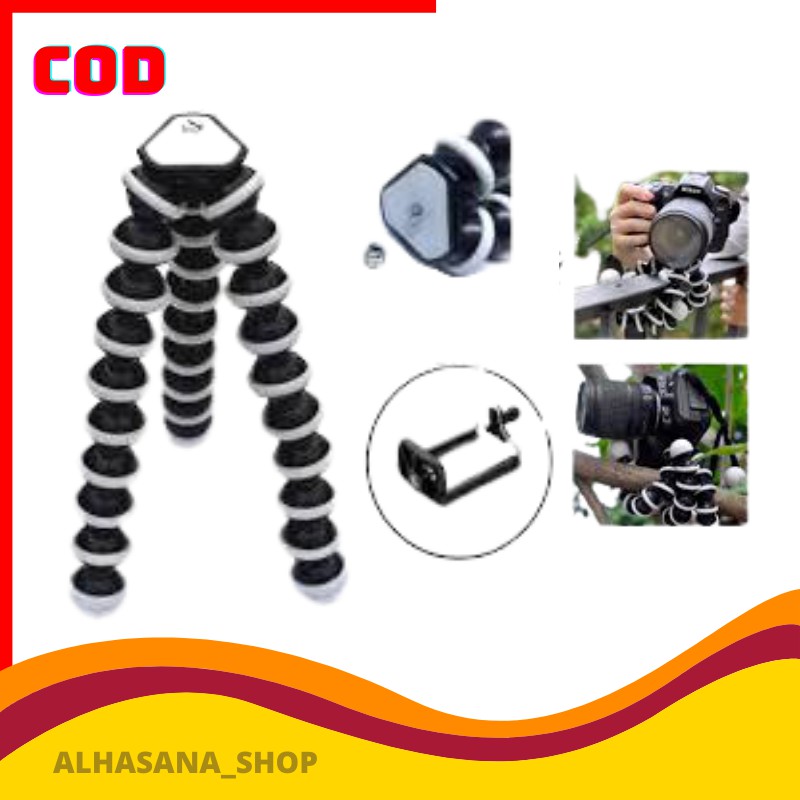 TRIPOD GORILA BESAR/TRIPOD HP GORILA/TRIPOD CAMERA GORILA LARGE/GORILA POD LARGE FLEXIBLE UKURAN L M