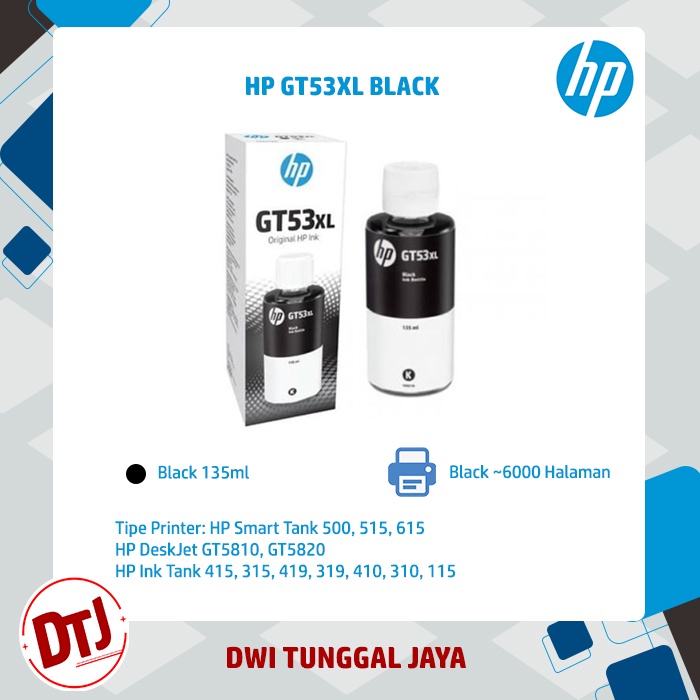 Tinta HP GT53XL Black Original (1VV21AA)