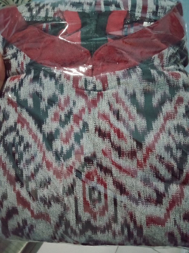 Dress Tenun Jepara Warna Merah