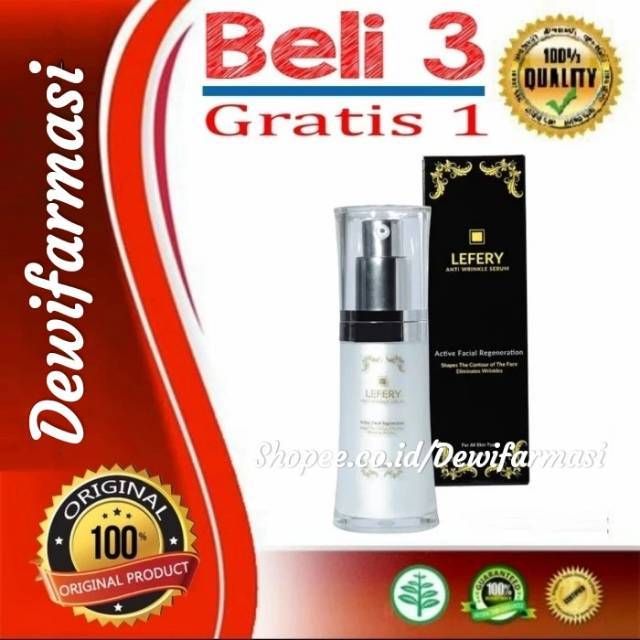 LEFERY Lefery Serum Anti Aging Gold Asli Original Cream Acr Day Pro Spray Herbal Nan Alami
