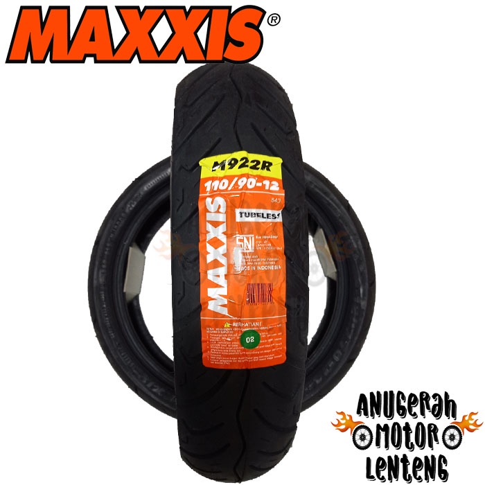 Ban Tubeless Maxxis M922R 110/90-12 Honda Scoopy Yamaha Freego