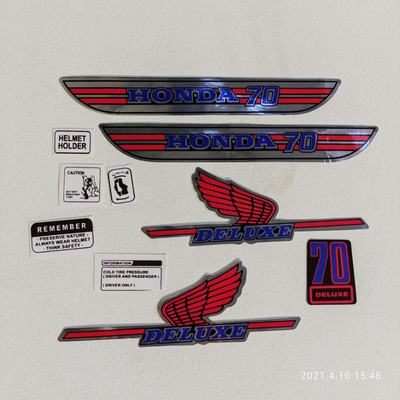 Sticker stripping honda C70