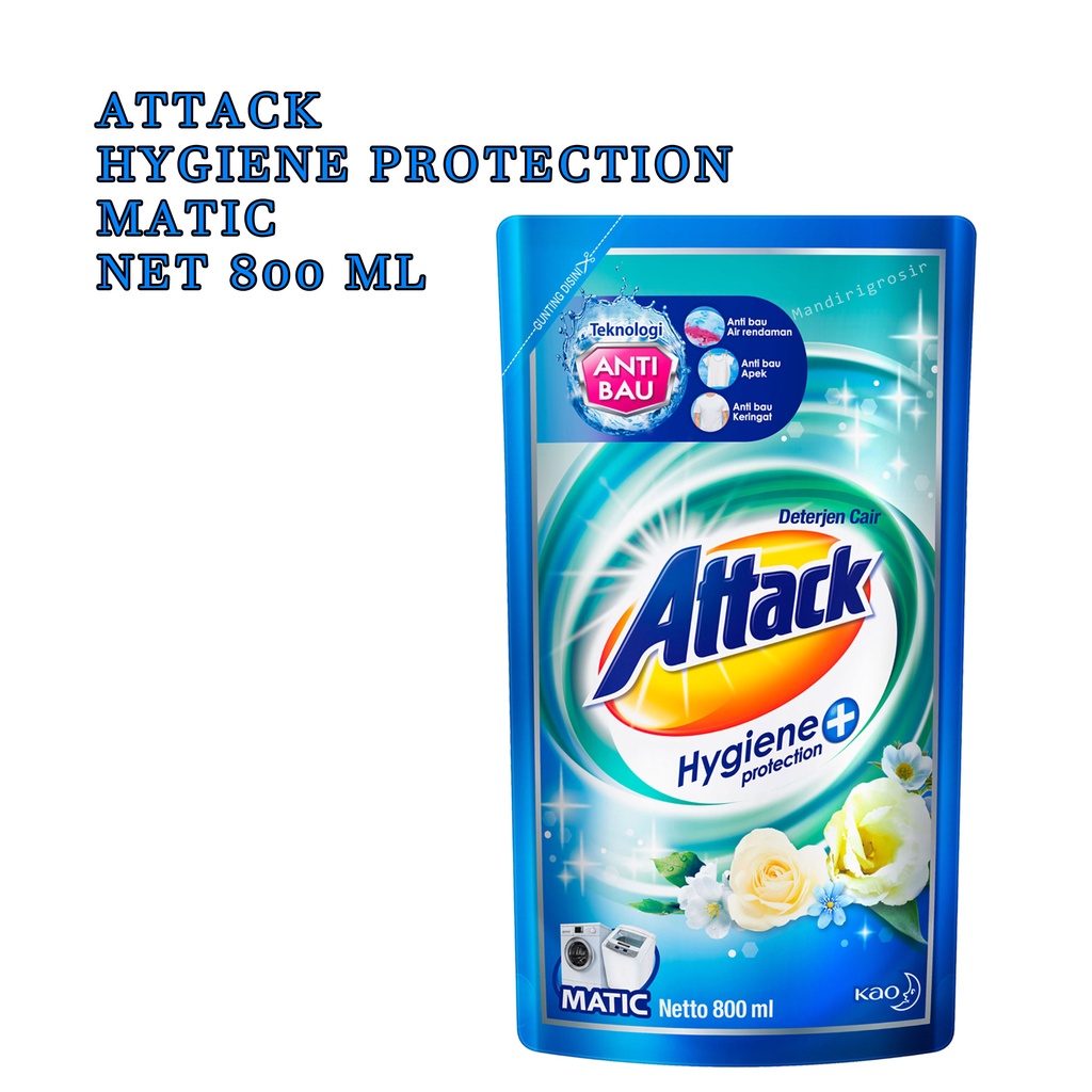 HYGIENE PROTECTION * ATTACK * DETERJEN CAIR *  MATIC * 800ML