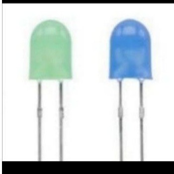 lampu LED 5mm oval pilih biru/hijau (5mm)1000pc
