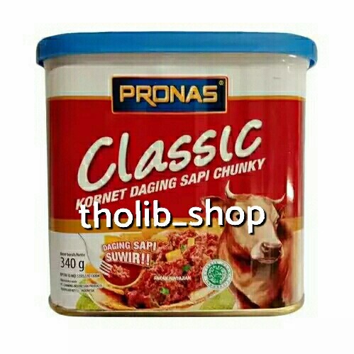 

Pronas classic corned daging sapi chunky 340 gr