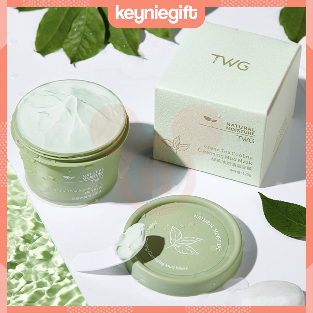 TWG Green Tea Cooling Cleansing Mud Mask Natural Moisture Original XX007