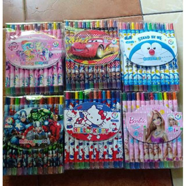 

(140gr) Crayon putar karakter PANJANG 17cm