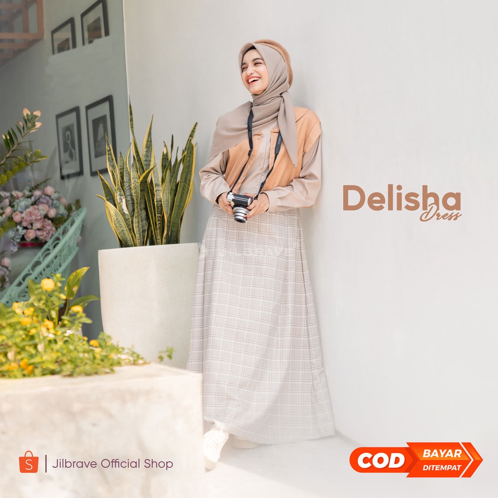 Jilbrave Official Shop - Delisha Dress Jilbrave by Jilbrave Jilbrave Official Shop