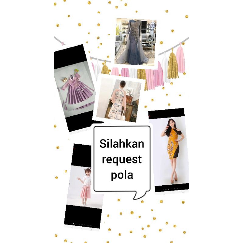 POLA INSTAN /POLA INSTAN GAMIS /KEMEJA /POLA JIPLAK