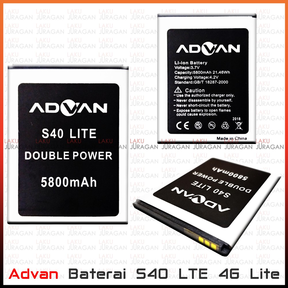 Baterai Batre Advan S40 Lte 4g Lite Double Power Batrai Hp Handphone Shopee Indonesia