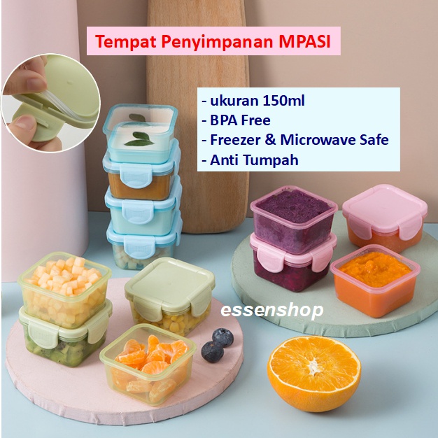 Baby Food Container Box Tempat Penyimpanan makanan alat mpasi bayi 150 ml