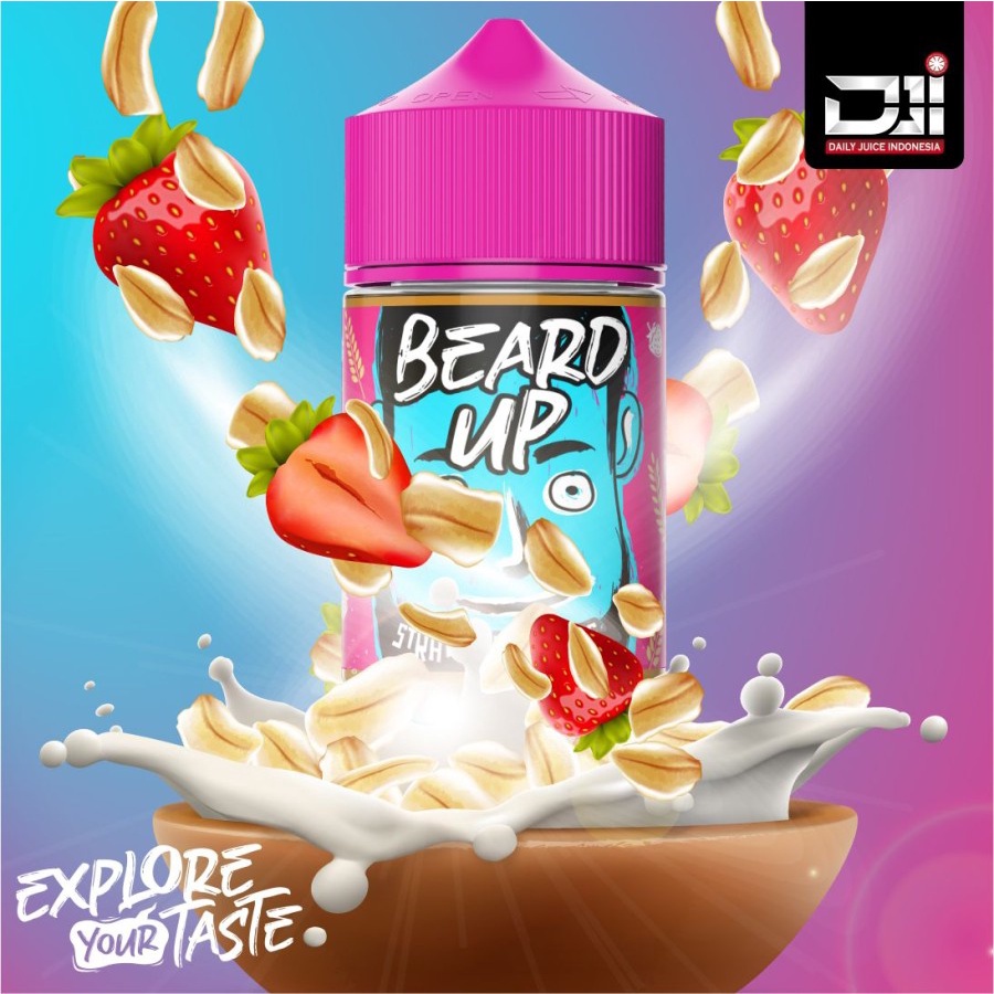 DJI Beard Up Strawberry Oats 60ML by Daily Juice Indonesia