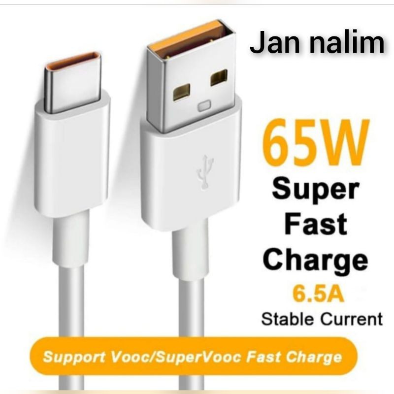 KABEL DATA OPPO RENO5 F RENO 5F OPPO RENO5F RENO5G  RENO 5G VOOC FLASH CHARGE ORIGINAL TYPE C