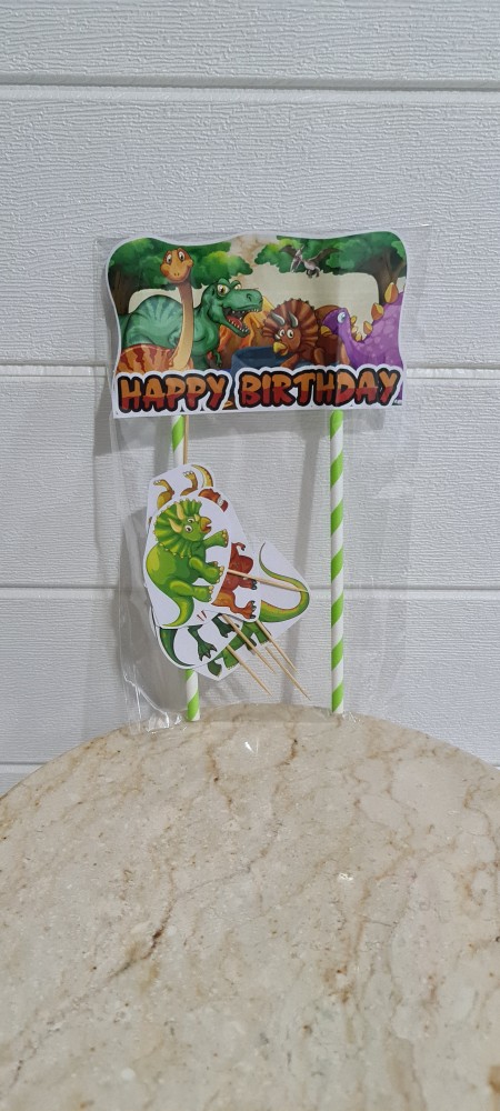 Hiasan Kue Cake Topper Birthday C1 Babybus Isi 7