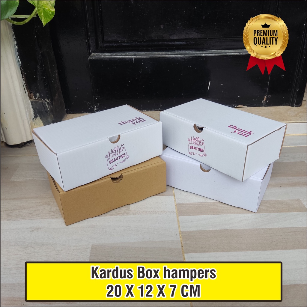 

KARDUS BOX KOSMETIK | HAMPERS 20X12X7 CM