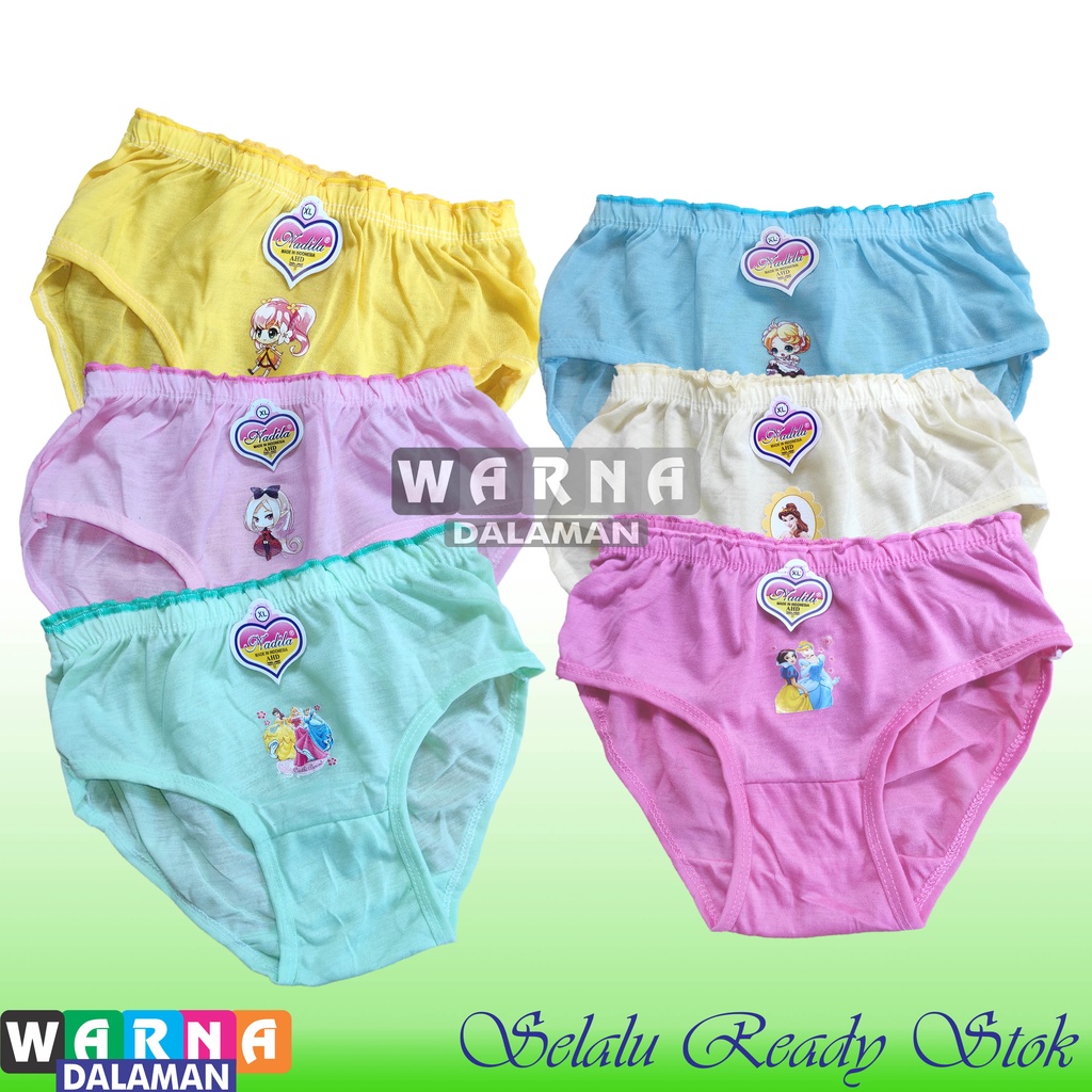 4 Pcs CD Kancut Anak Perempuan Multiwarna Termurah | WARNA DALAMAN