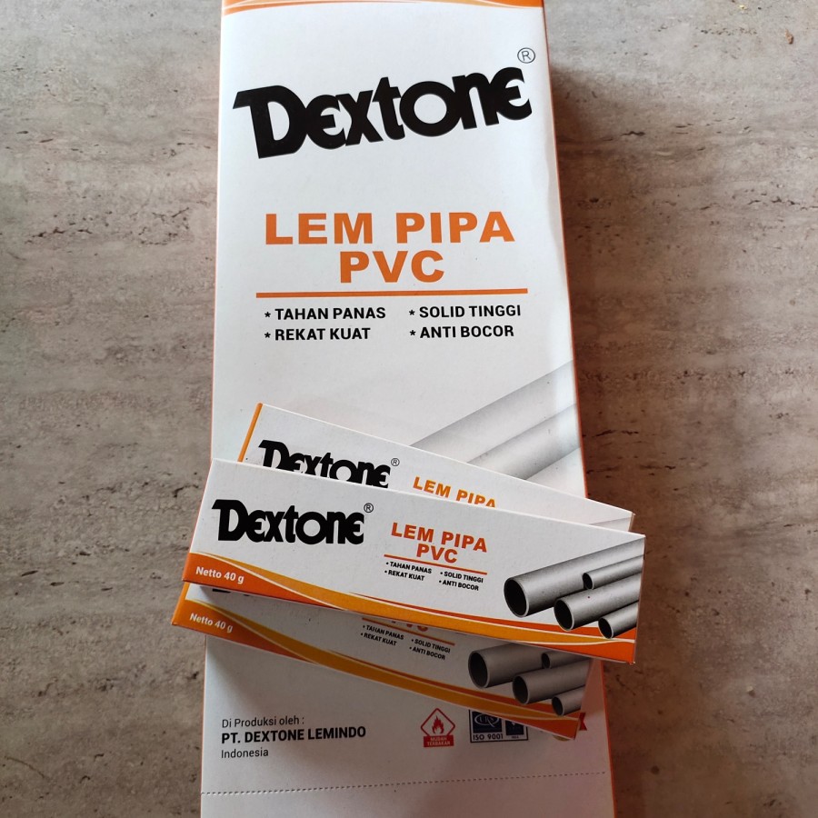 lem pipa lem pvc lem paralon DEXTONE kemasan 40g