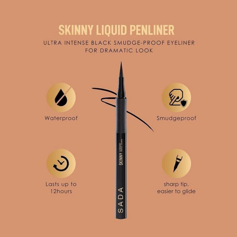 Sada Skinny Liquid Penliner Ultra Intense Black (CUCI GUDANG)