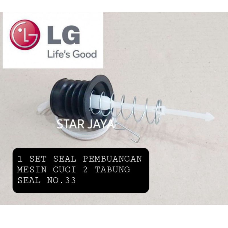 1 SET SEAL KARET PEMBUANGAN MESIN CUCI LG NO.33