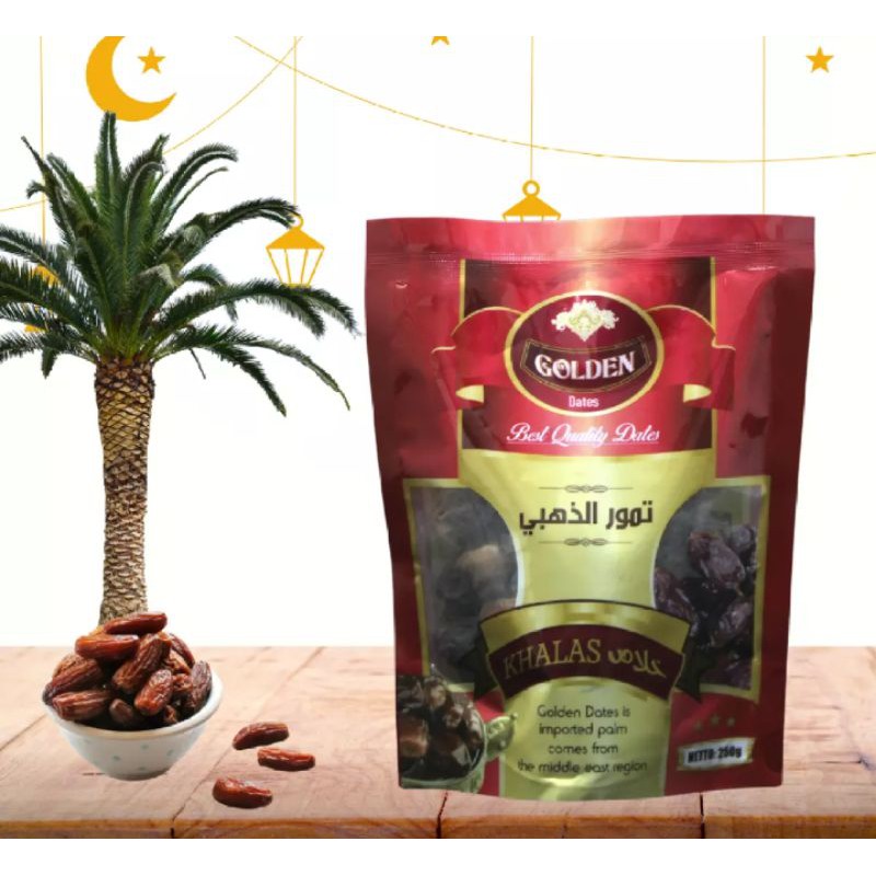 

Makanan Ringan Buah Kurma Khalas Golden Dates 250 g