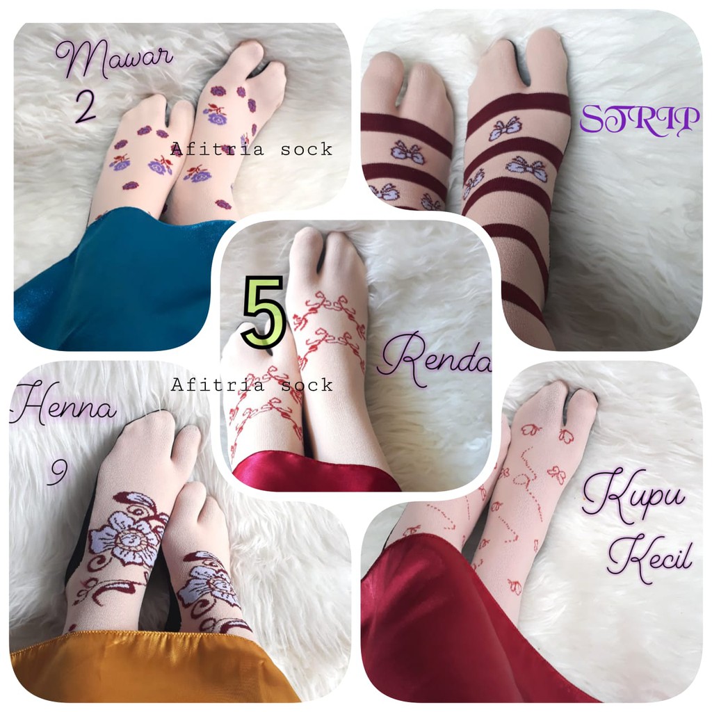 12 PASANG KAOS KAKI JEMPOL Cok-Su MOTIF