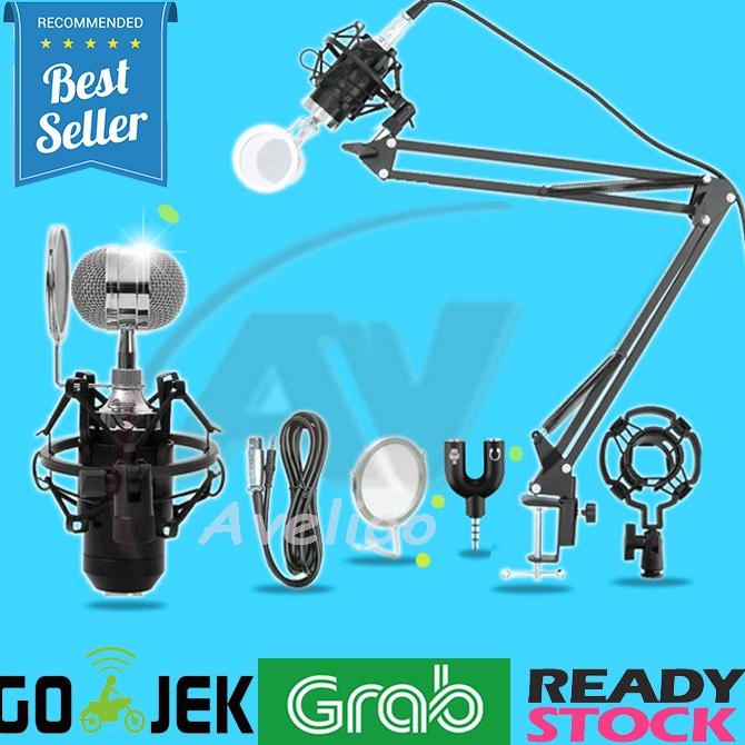 paket super hemat Taffware Mic Microphone Condenser - BM8000- BM-8000 .