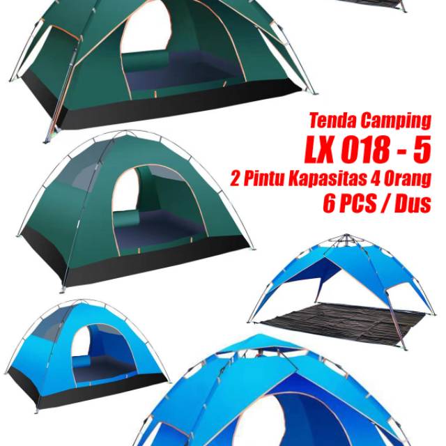 Tenda camping besar kapasitas 4-5 orang 018-5