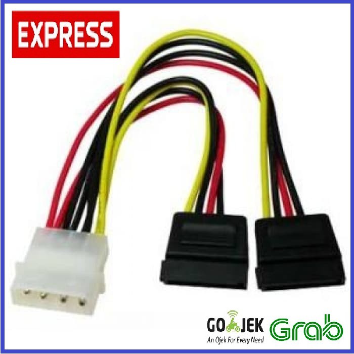 Kabel Power ATA To SATA Double
