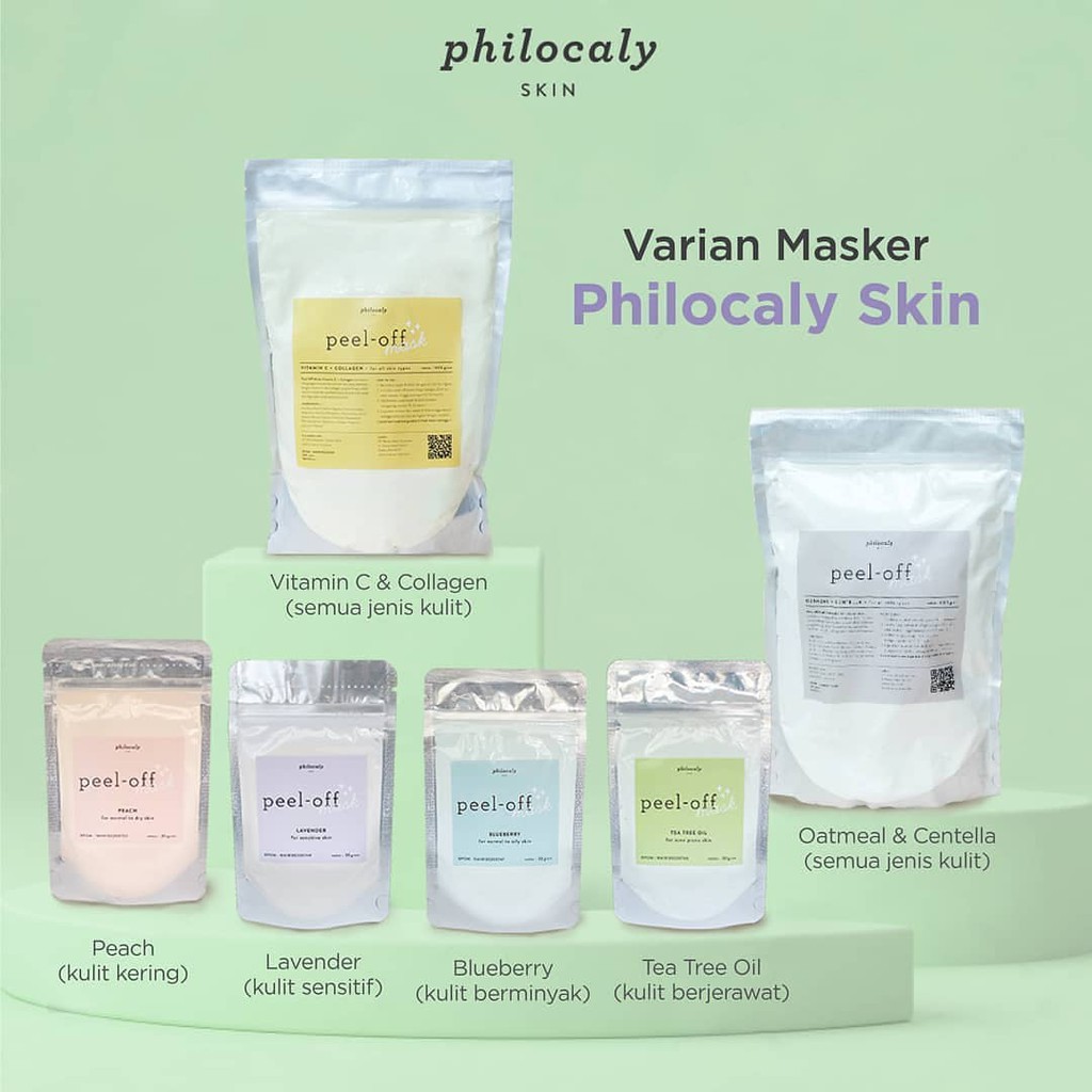 [10Free spatula]Masker philocaly skin Peel off mask 10gr /Masker rubber Philocaly 30gram