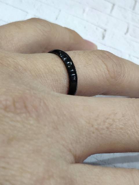 Cincin couple cincin kawin warna emas hitam putih silver black gold