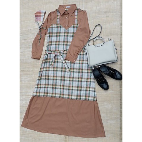 Baju Overall wanita Maxi Dress Danita