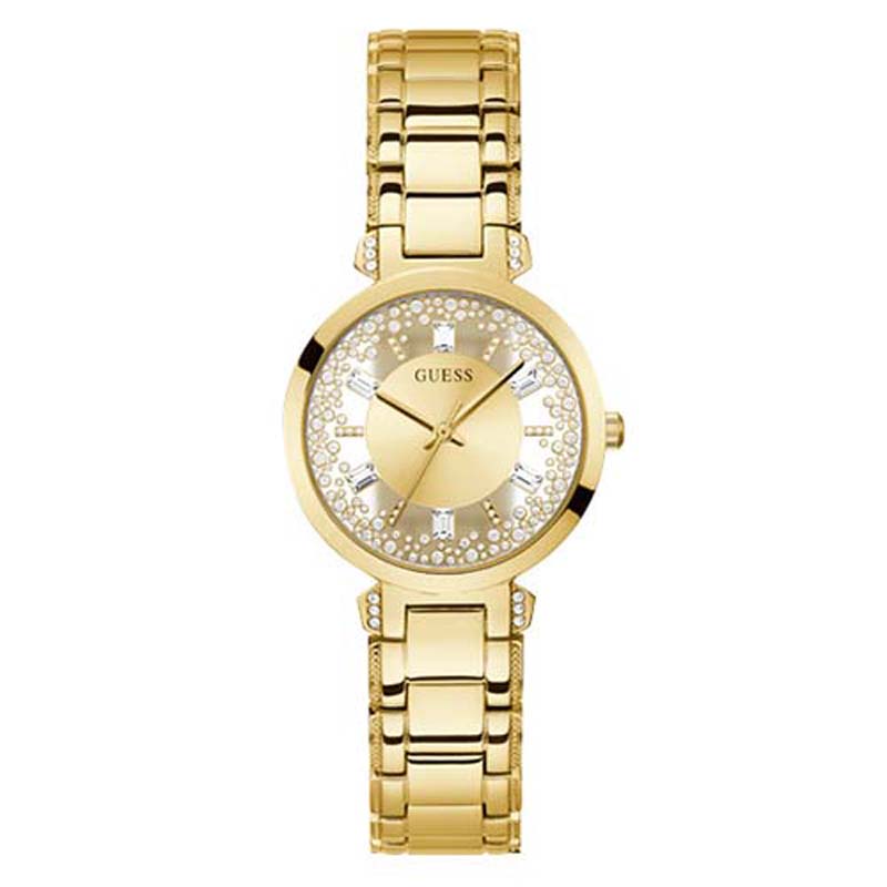Guess Ladies Watch Gold CRYSTAL CLEAR - GW0470L2