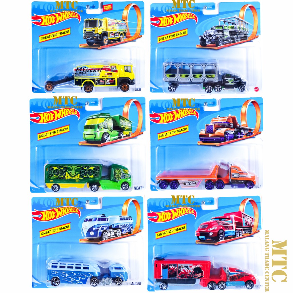 HOT WHEELS TRACK STARS GREAT FOR TRACK - HOT WHEELS TRUCK TRAILER - HOT WHEELS TRUK