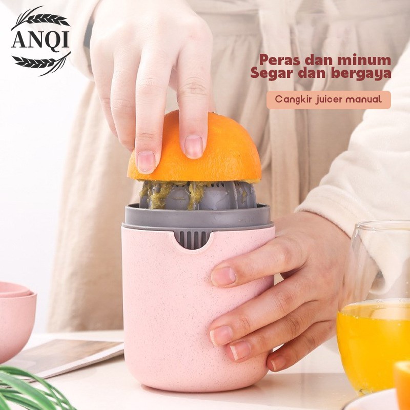 ANQI 1888 Perasan jeruk Alat Peras Jeruk &amp; Lemon Alat Peras Squeezer Jeruk Juicer Extractor Mini Manual Fruit Cup