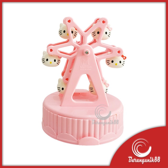 Kotak Musik Model Kincir Pink Music Box