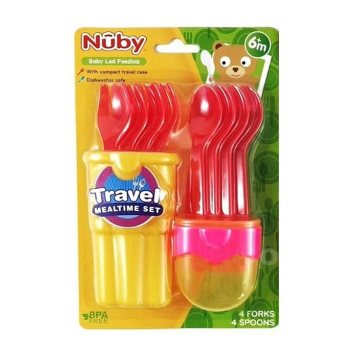 Nuby Travel Mealtime Set Cutlery Travel Set