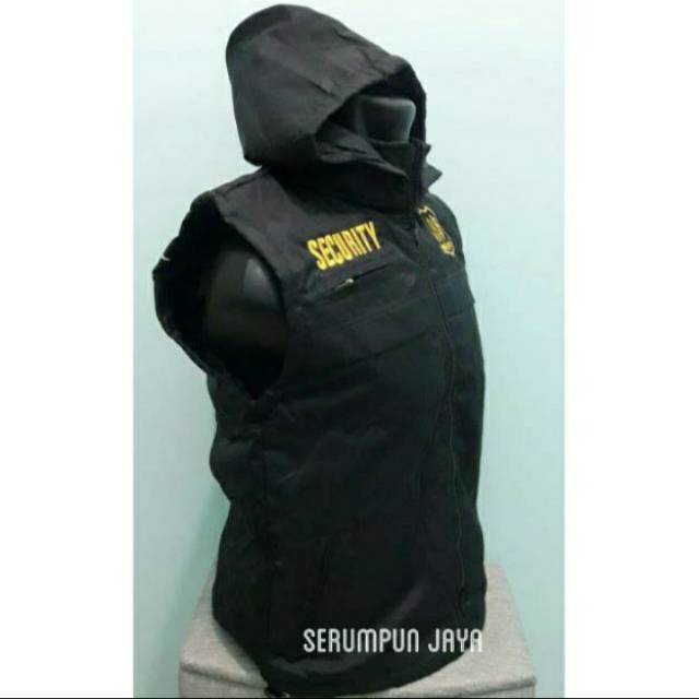 ROMPI SECURITY - ROMPI SECURITY HITAM PARASUT FULL BORDIR