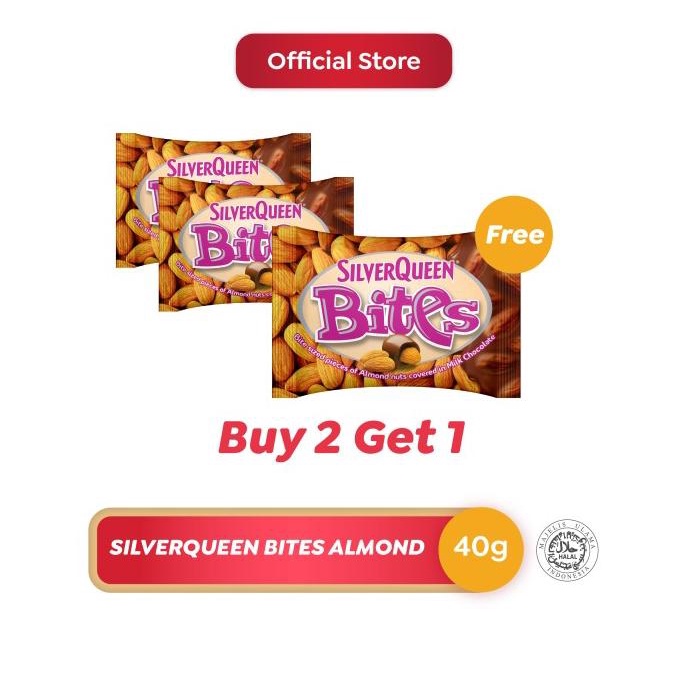 

Silverqueen Bites Almond 40 g Buy 2 Get 1