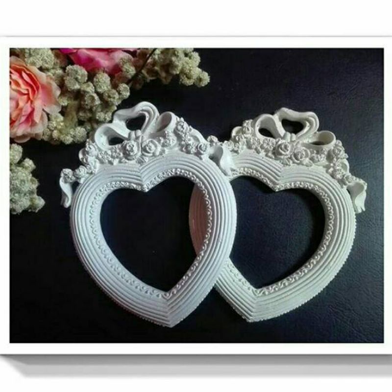 

Resin love crown ukir bahan mahar scrapbook /frame scrapbook /bahan mahar