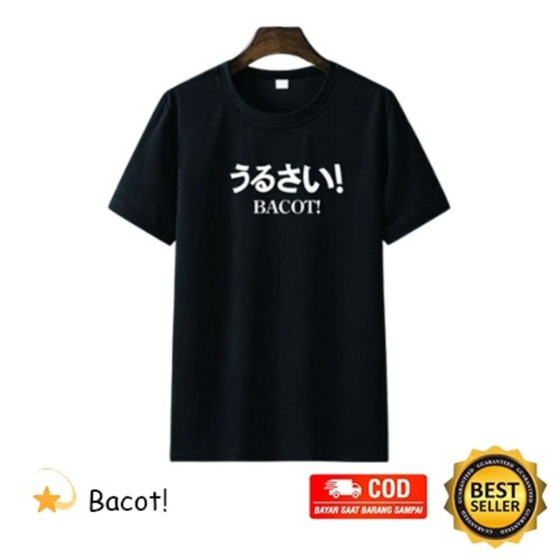 KAOS TULISAN JEPANG BACOT / KAOS DISTRO LENGAN PENDEK / KAOS PRIA MURAH / KAOS OBLONG PRIA / KAOS SA