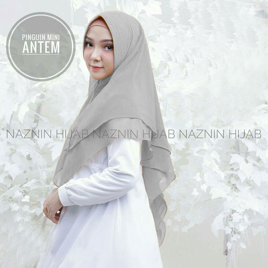 Pinguin mini antem series mint hijab instan syari / jilbab khimar  / hijab jumbo / jilbabers-1