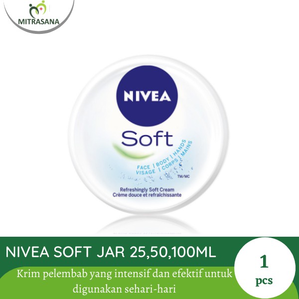 Nivea Soft Jar 25 ml , 50 ml , 100 ml