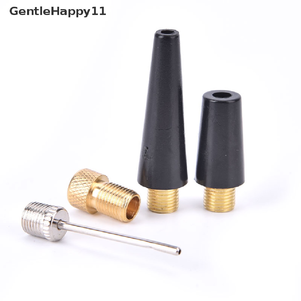 Gentlehappy 4pcs Ball Needle Nozzle Adapter Kit Untuk Bola Sepak Bola Pompa Angin Ban Sepeda