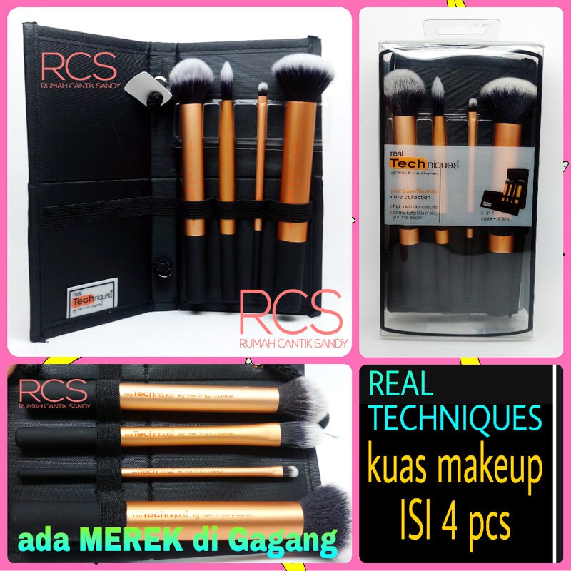 [ISI 4] ~ KUAS MAKE UP REAL TECHNIQUES ~ MAKEUP BRUSHES ~ LEMBUT BNGT
