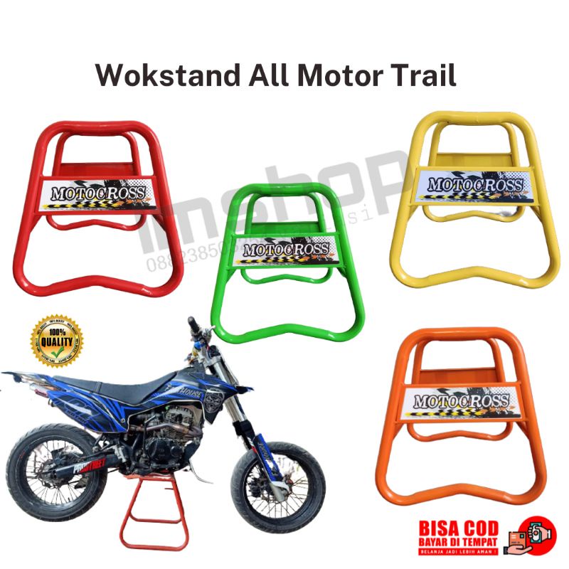 Standar Jackstand Padock Workstand Motor Trail Motorcros Supermoto KLX CRF WR KTM