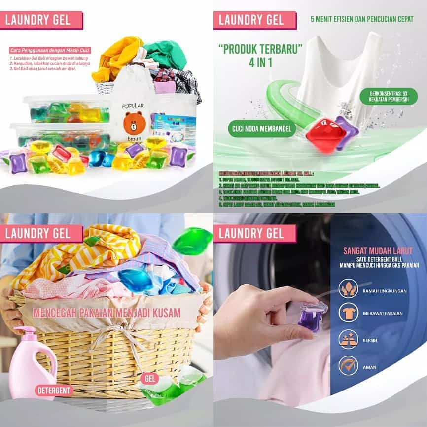 Jual (YMG) [50pcs] Laundry detergent Gel Ball / SABUN cuci baju