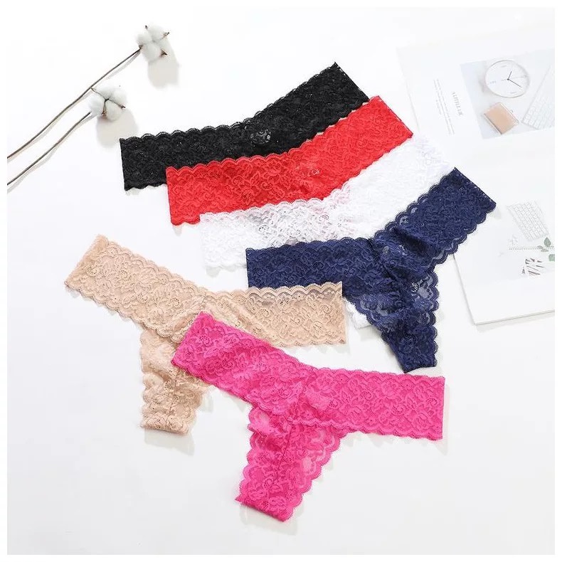 (COD) Wanita G String Sexy Renda nakal Celana Dalam Ukuran Besar thong C236